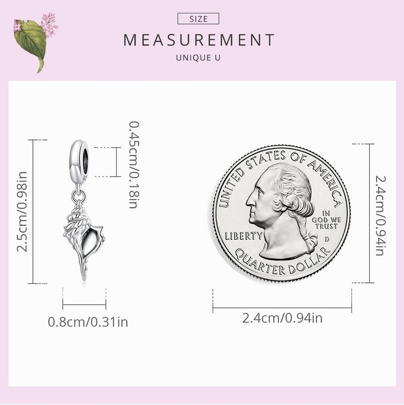 VOROCO Store Charm 925 Sterling Silver Bracelet Necklace Pendant Bead Charms Jewelry Gift for Women Mother Daughter Grandma Family Friends - Image 4